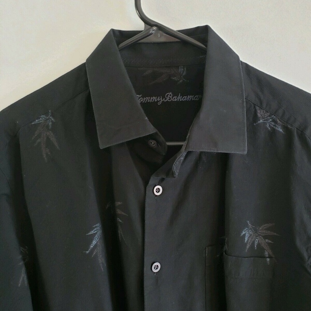 Tommy Bahama Men's L Long Sleeve Black Shirt